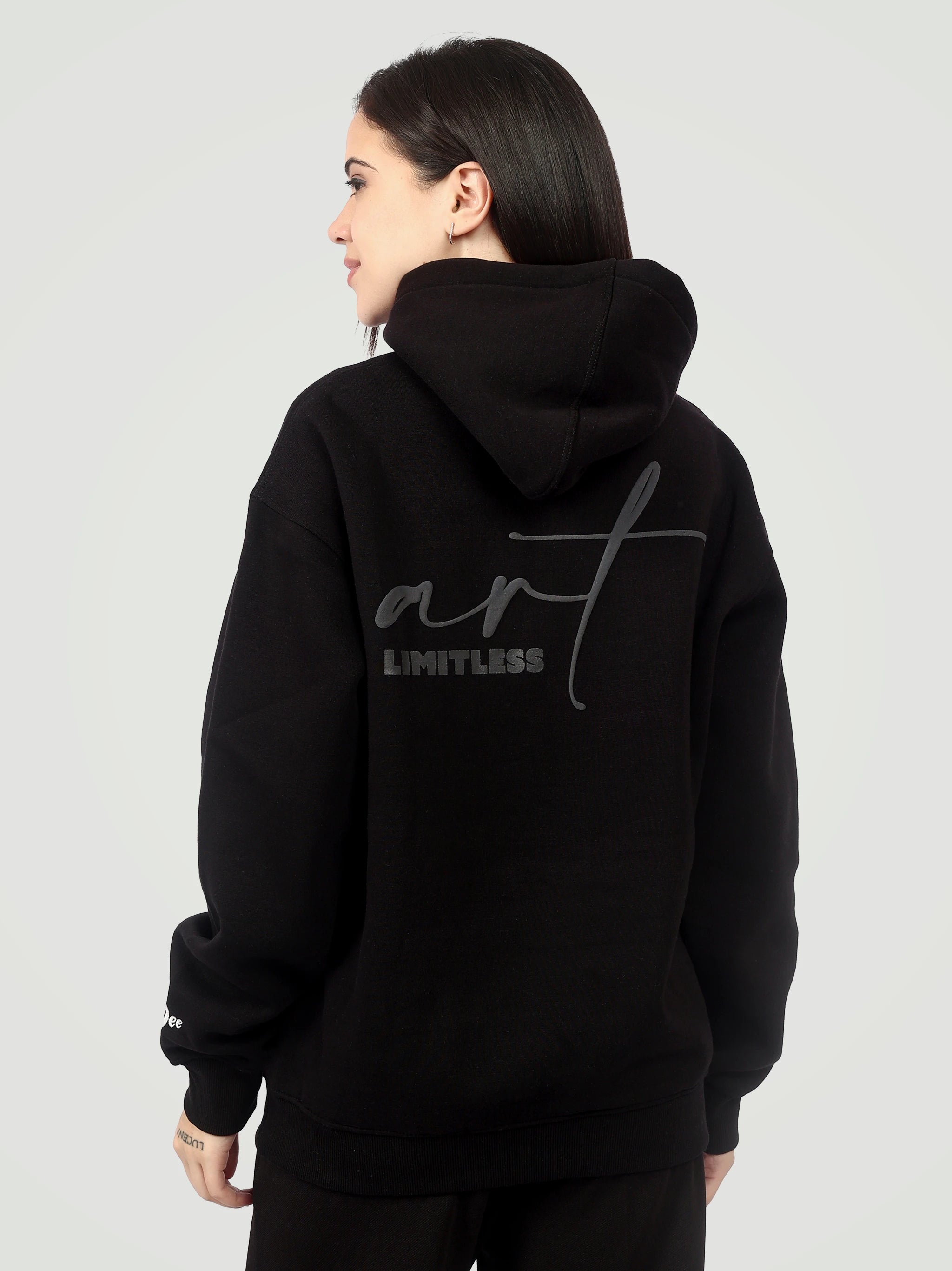 The "Limitless Art" Heavyweight Hoodie – Onyx Black