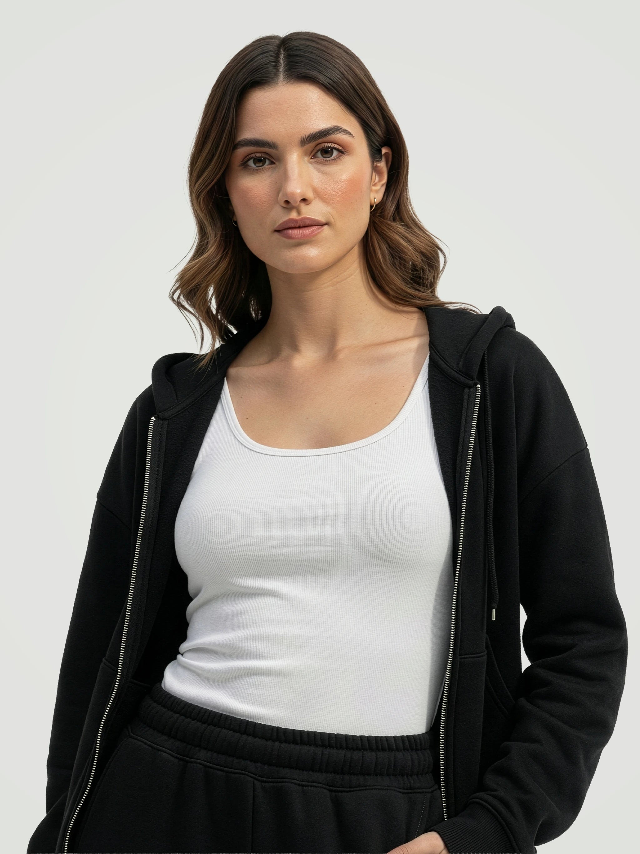 The Luxe Fleece Co-ord Set – Onyx Black