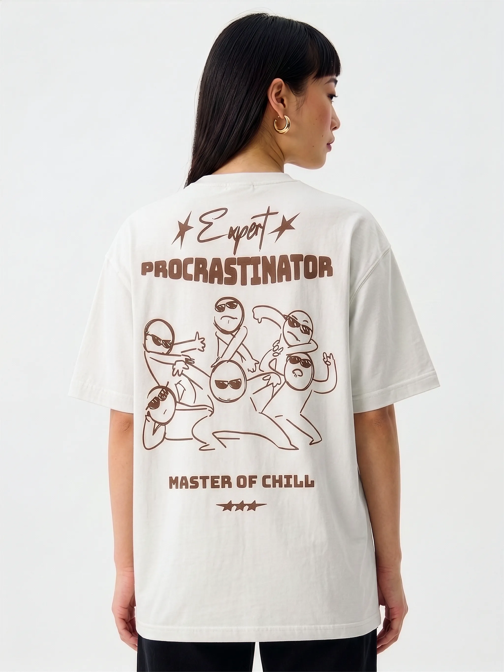 The "Expert" Heavyweight Oversized Tee–Off-White