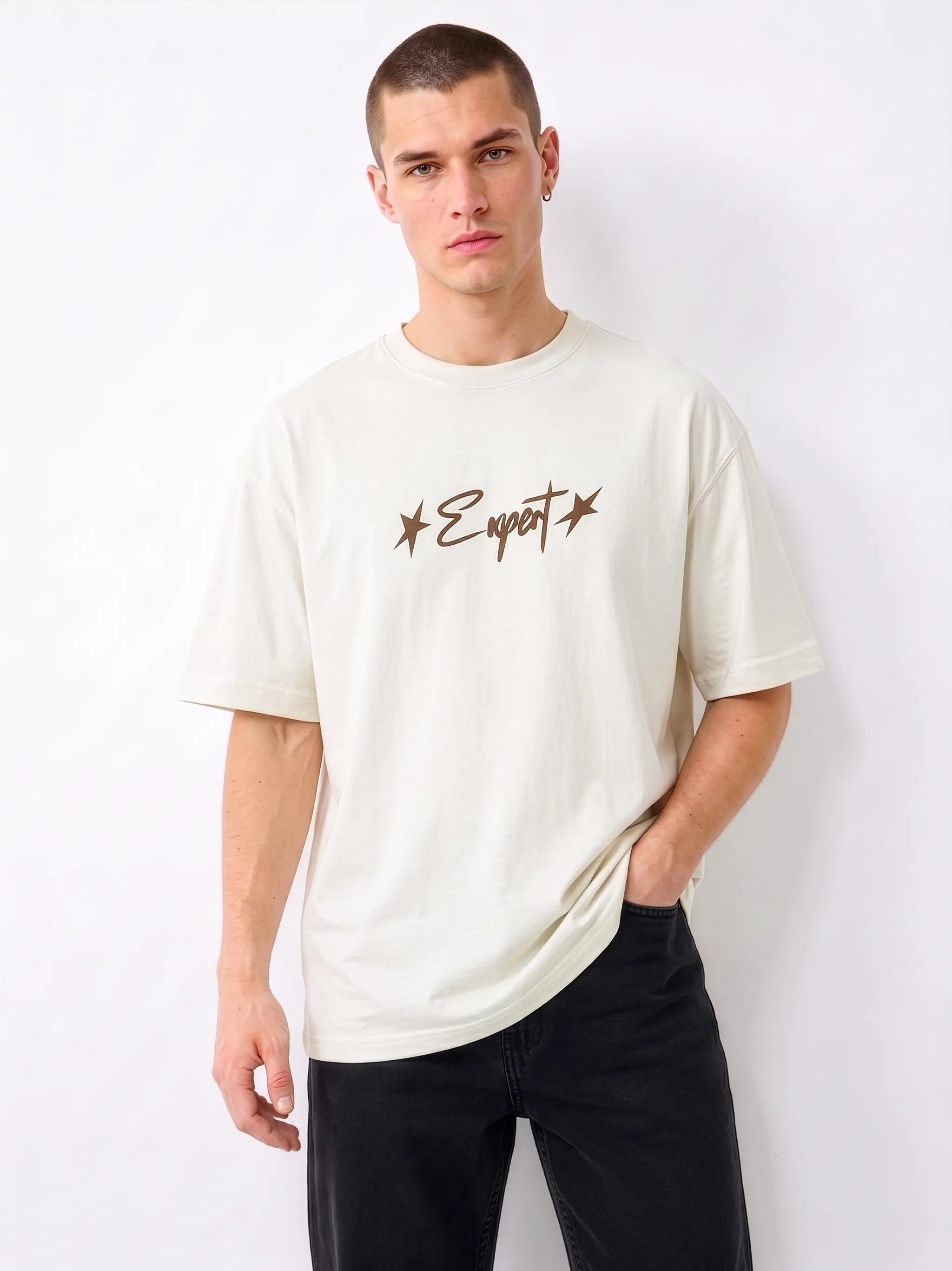 The "Master of Chill" Oversized 240 GSM Graphic T-Shirt