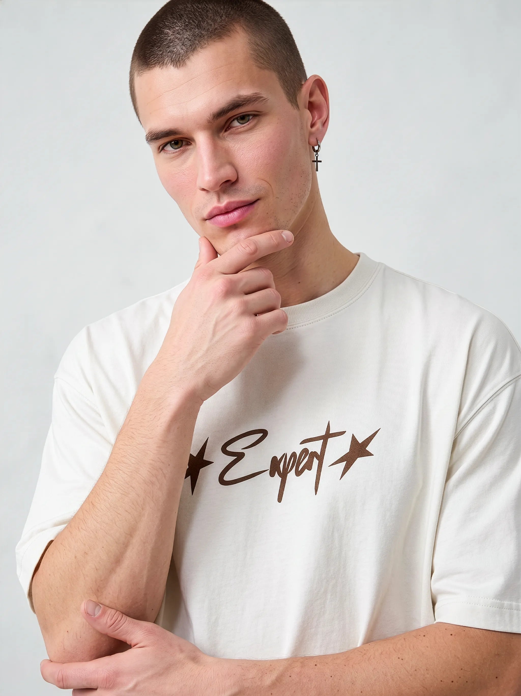 The "Master of Chill" Oversized 240 GSM Graphic T-Shirt