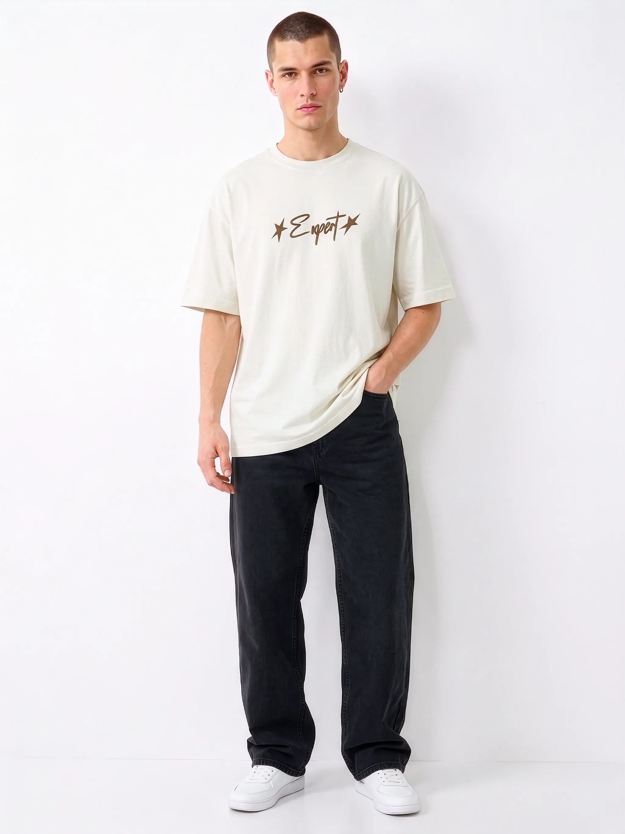 The "Master of Chill" Oversized 240 GSM Graphic T-Shirt