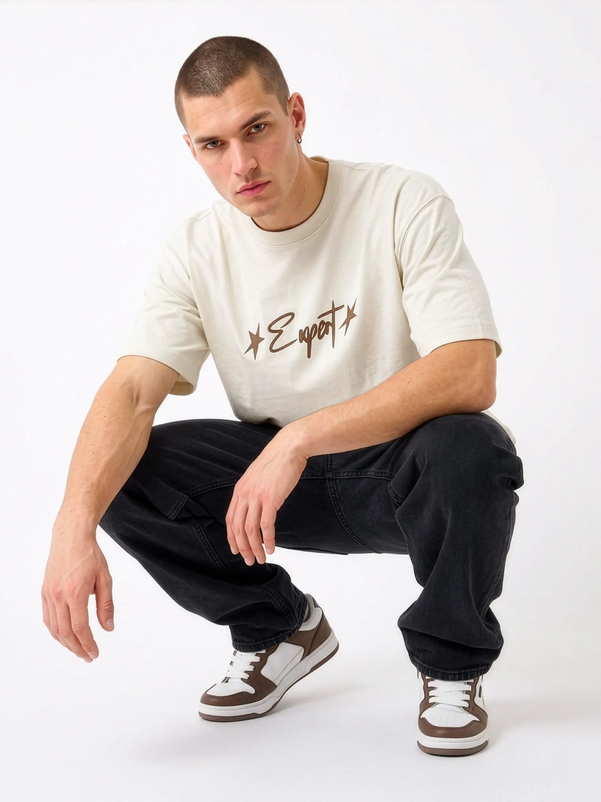 The "Master of Chill" Oversized 240 GSM Graphic T-Shirt