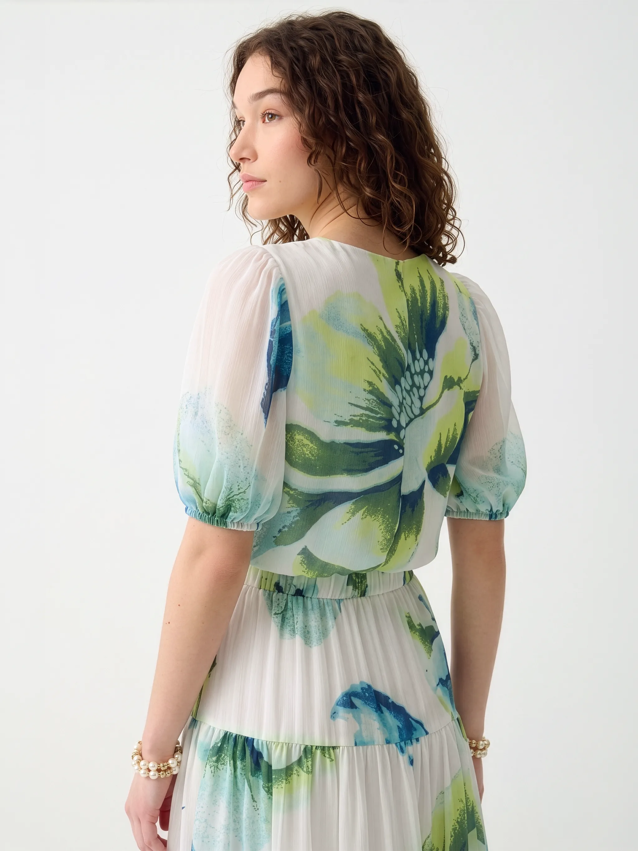 Flora Premium Georgette Floral Print Co-Ord Set