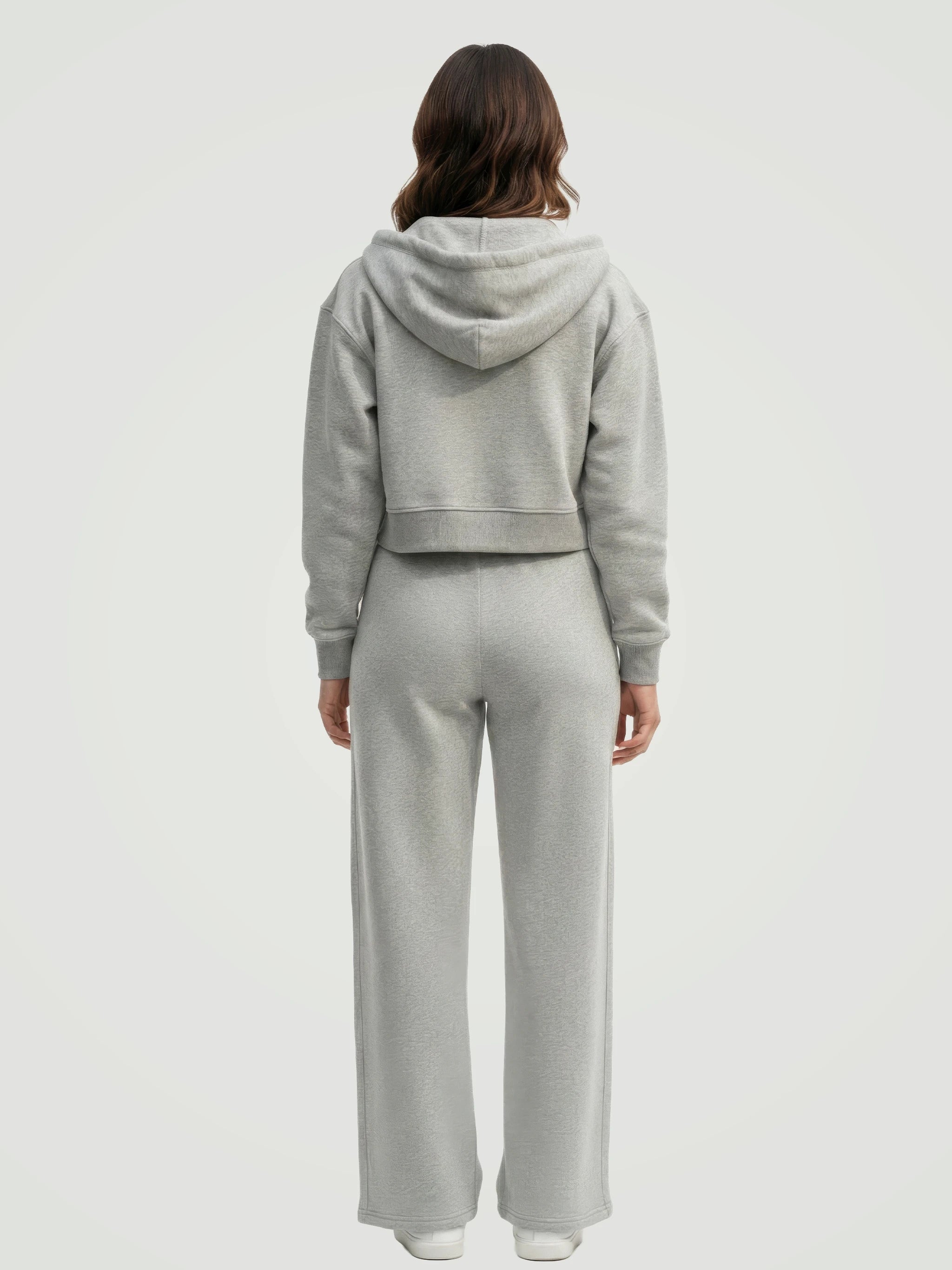 The Luxe Fleece Co-ord Set – Heather Grey