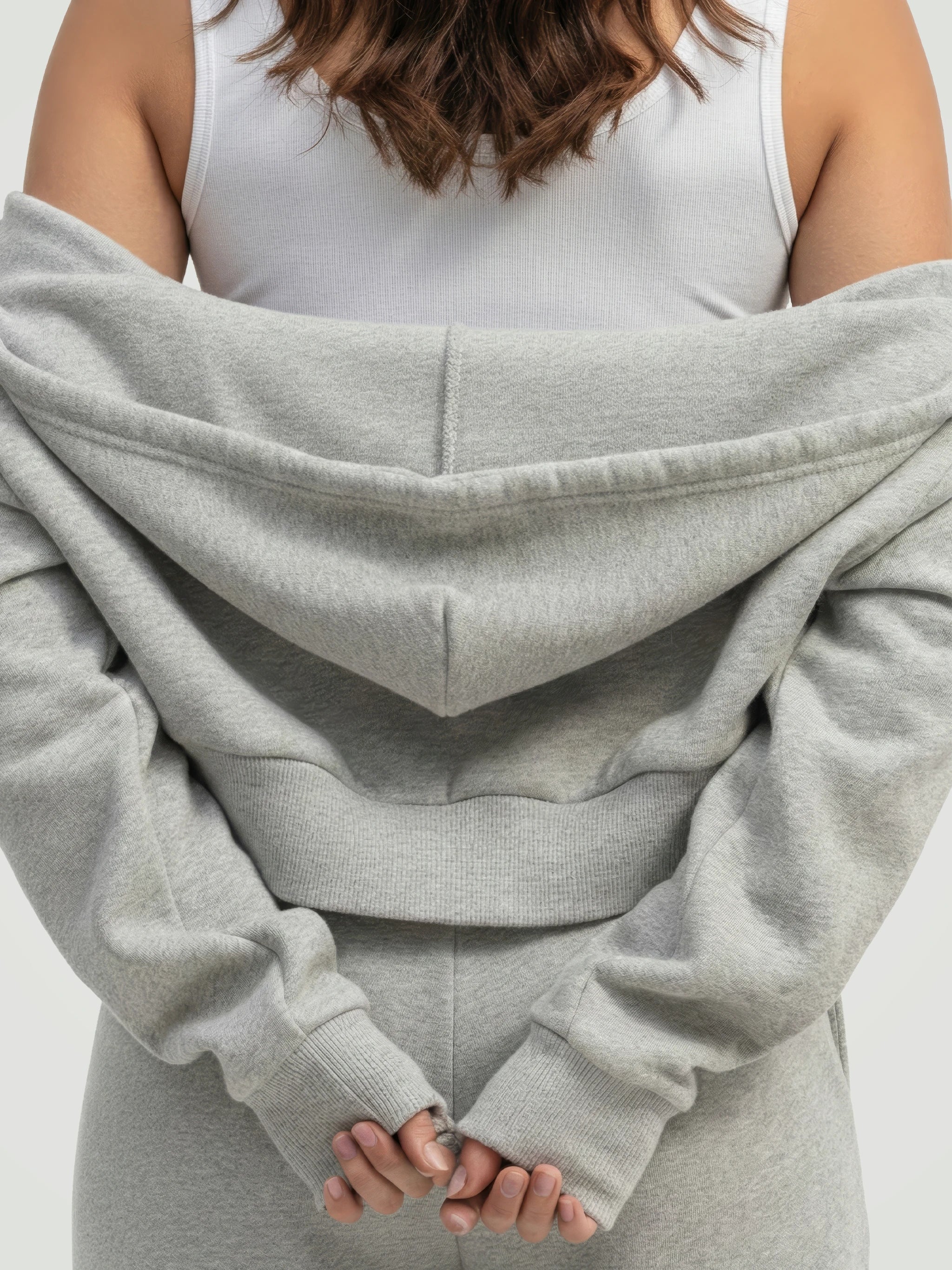 The Luxe Fleece Co-ord Set – Heather Grey