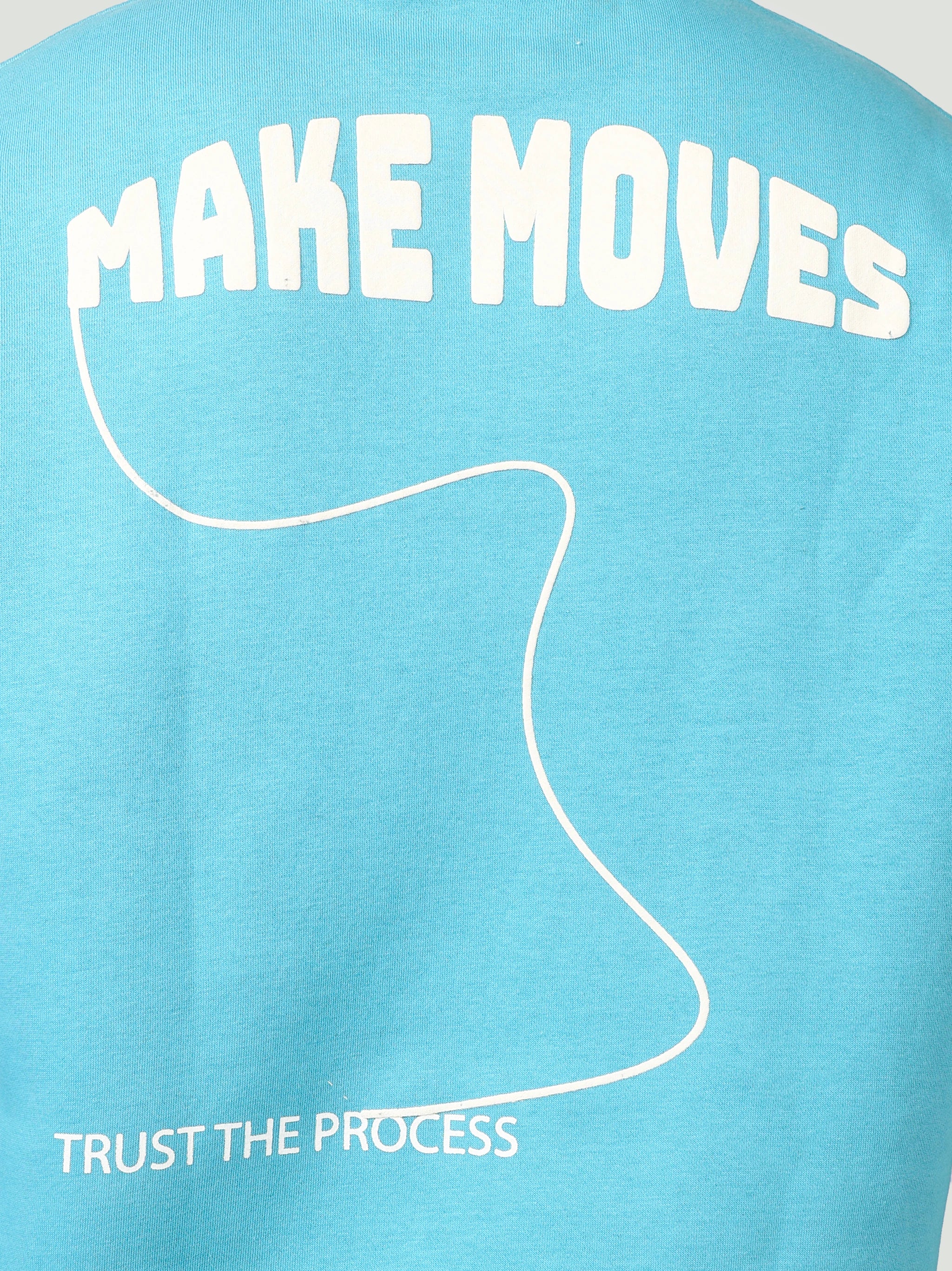 The "Make Moves" Oversized Crewneck – English Blue