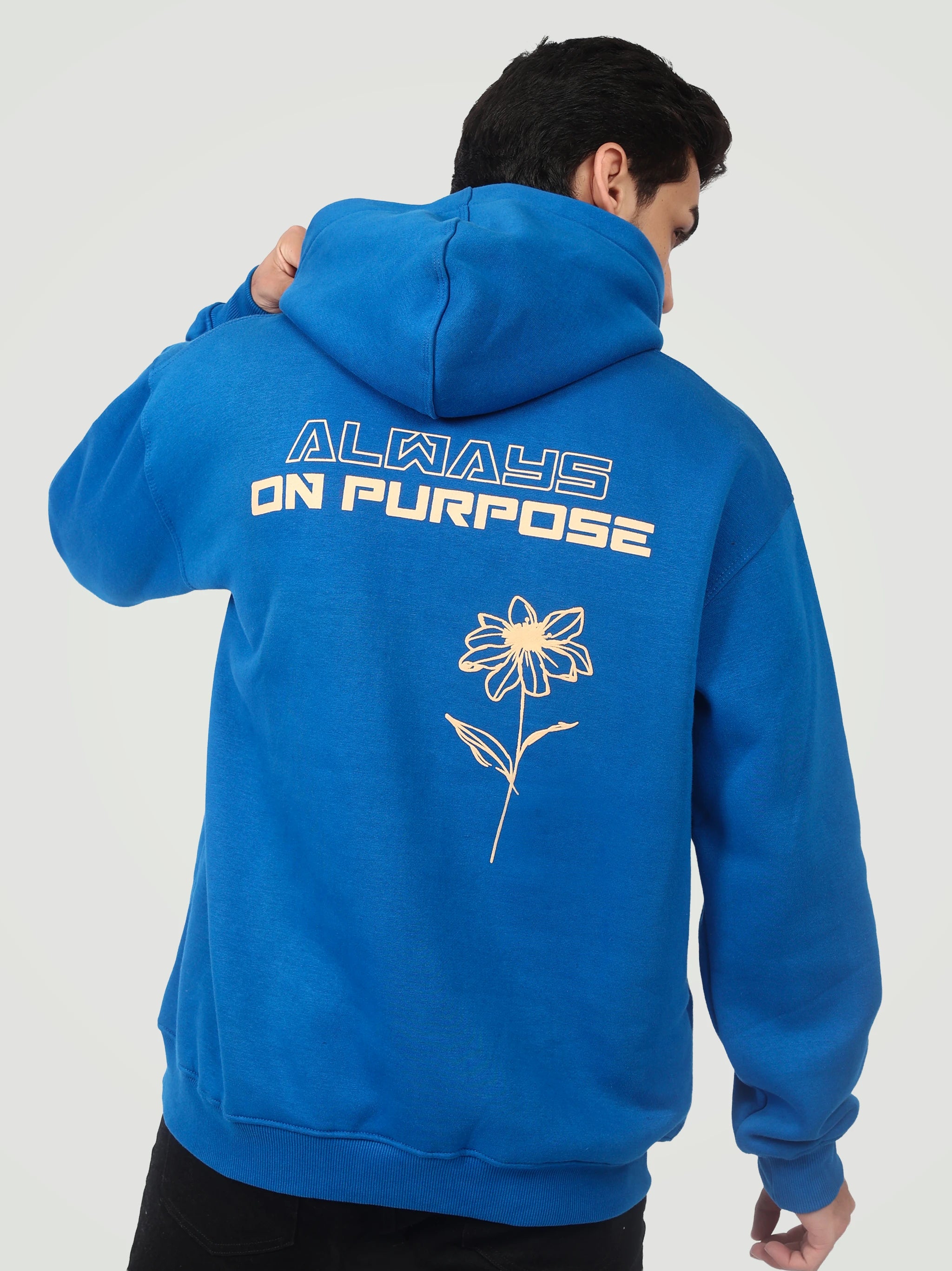 The "On Purpose" Heavyweight Hoodie – Royal Blue