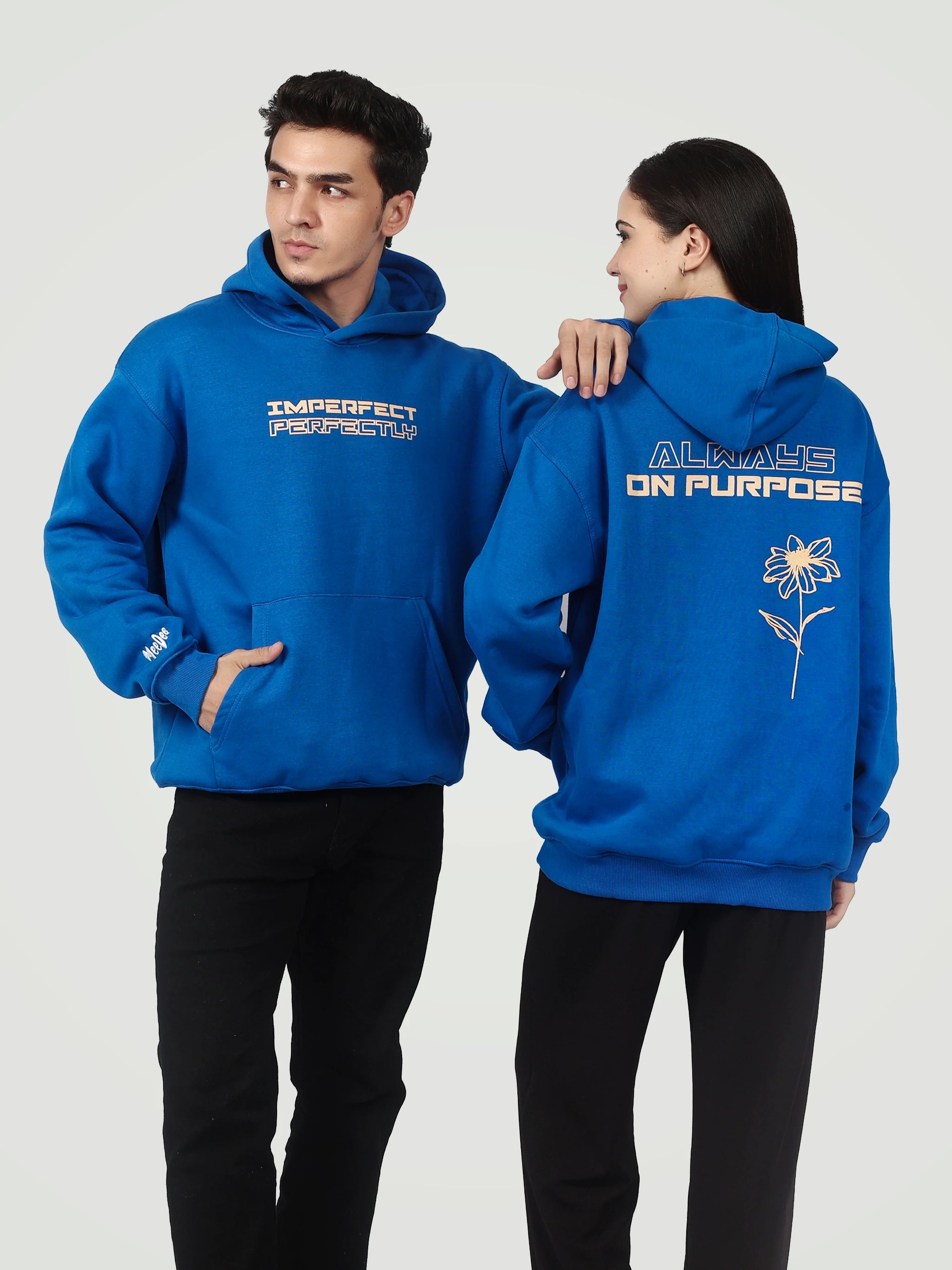 The "On Purpose" Heavyweight Hoodie – Royal Blue