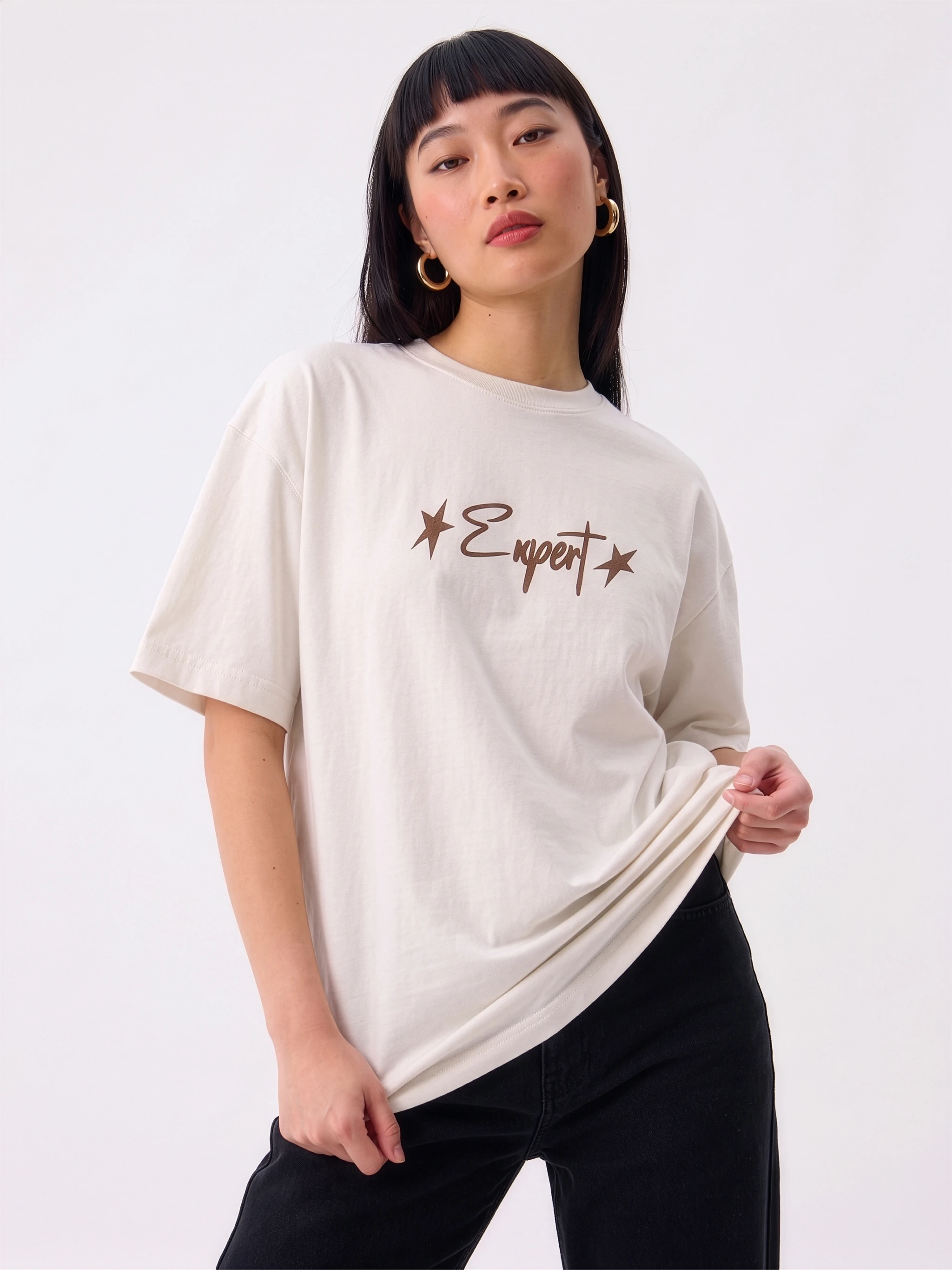 The "Expert" Heavyweight Oversized Tee – Off-White