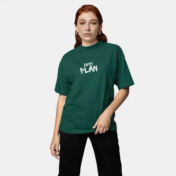 Folded Teal Green Oversized T-Shirt – Soft and smooth finish