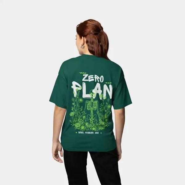 Model wearing Teal Green Oversized T-Shirt – Modern streetwear look
